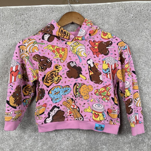 Disney Other - Disney Parks Hoodie Sweatshirt Kids Size 5/6 Pink Eats Collection Food